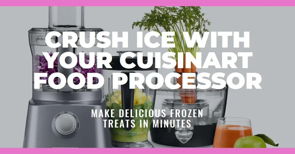 Can a Cuisinart Food Processor Crush Ice?
